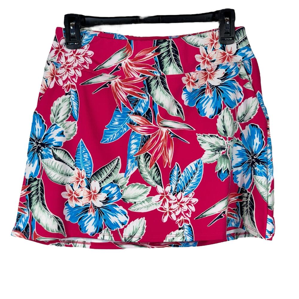 Tommy Bahama Golf Small Mini Skort Floral Stretch Pockets Quick-Dry Wicking UPF